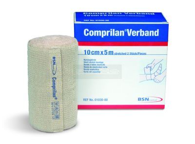 Comprilan 100% Cotton 12 cm x 5 meter, korte rek (90%) zwachtel