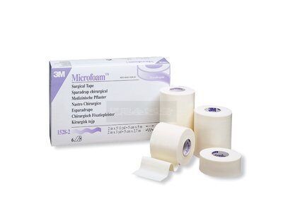 3M Microfoam 1528-2 hechtpleister 5 cm x 5 meter à 6 stuks - ACTIE