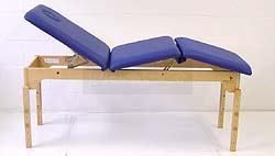 Houten massagetafel vast model i.h.v. 70cm 3-dlg model Mallorca