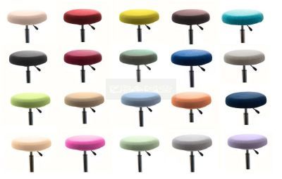 Badstofhoes voor tabouret rond 45 cm en ponyzit verkrijgbaar in 23 kleuren