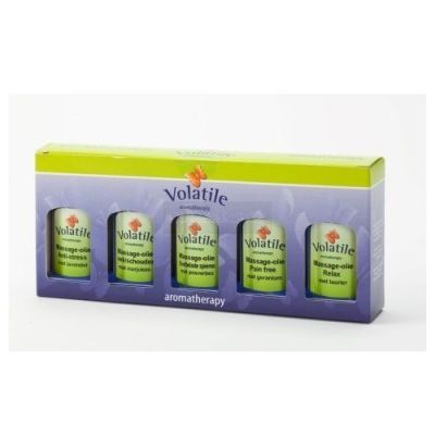 Volatile massageolie cadeauverpakking 5 stuks à 30 ml