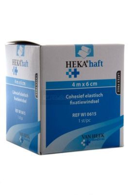 Hekahaft zelfklevend fixatiewindsel 4 cm x 4 meter - 5 stuks