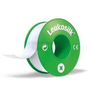 Leukosilk fixatiepleister 2,5 cm x 5 meter - 12 stuks