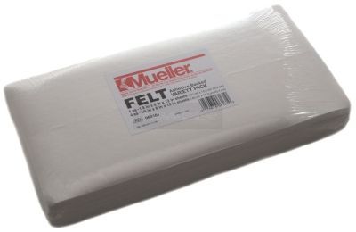 Mueller polstervilt pakket zelfklevend 15,2 cm x 30,5 cm à 8 vellen