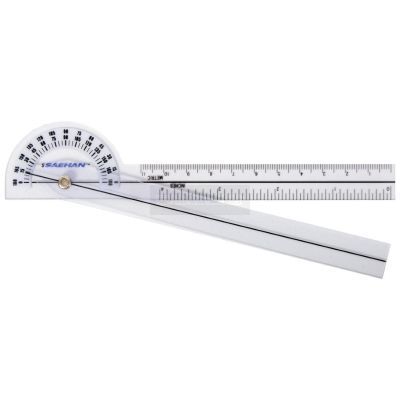 SAEHAN Pocket kunststof goniometer 15 cm 180° per 5°