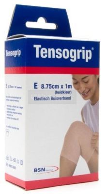 Tensogrip elastisch buisverband beige E - 8,75 cm x 1 meter knie