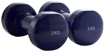 MamboMax vinyl dumbbells - 3 kg - per paar - paars