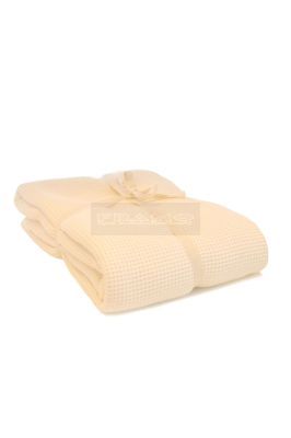 Wafeldeken 150 cm x 210 cm - ecru