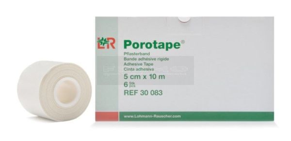 PoroTape sporttape 5 cm x 10 meter doos à 6 stuks