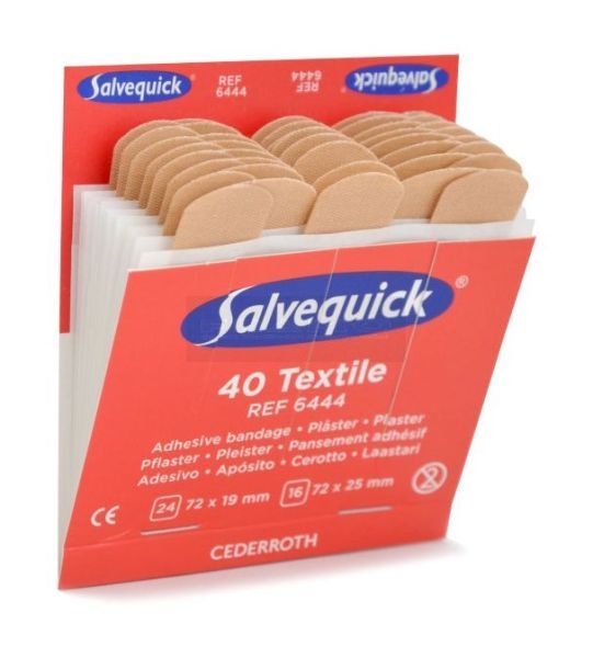 Salvequick 6444 navulling textiel 1 x 40 stuks