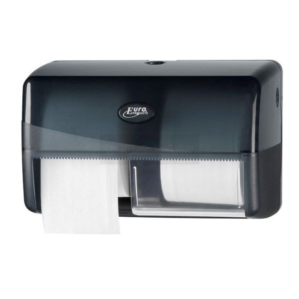 Pearl Black duo toiletrolhouder - coreless