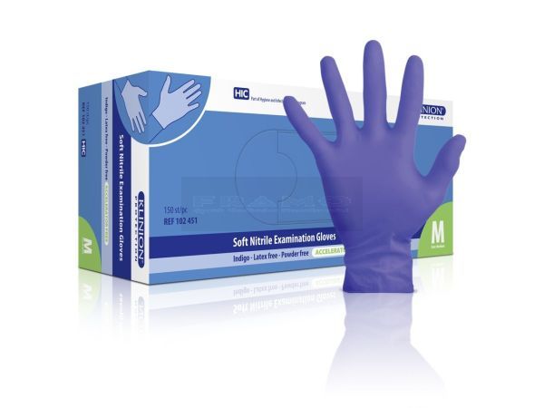 Klinion Soft Nitrile handschoen paars à 150 stuks poedervrij