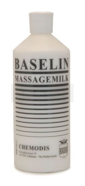 Baselin massagemilk 500 ml, niet vet en huidvriendelijk