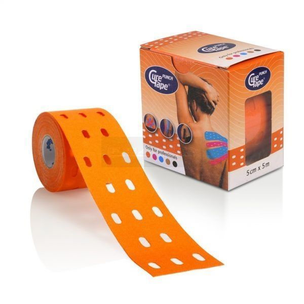 CureTape Punch 5 cm x 5 meter oranje