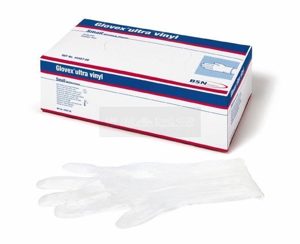 Glovex Ultra Vinyl handschoenen ongepoederd à 100 stuks wit