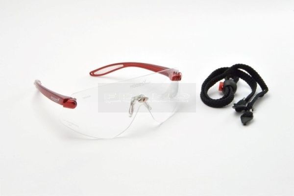 Hogies beschermbril Eyeguard clear rood