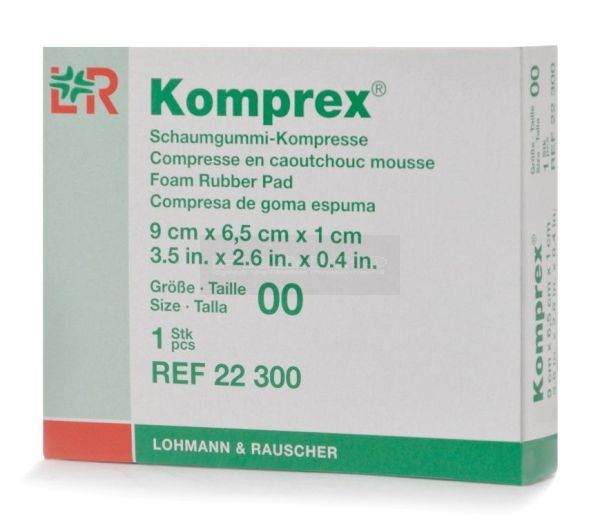 Komprex kompresse ovaal gr. 00, dikte 10 mm doosje