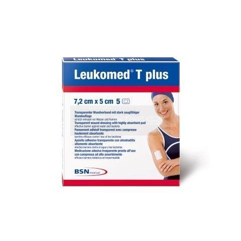 LeukoMed T Plus eilandpleister steriel 7,2 cm x 5 cm à 50 stuks