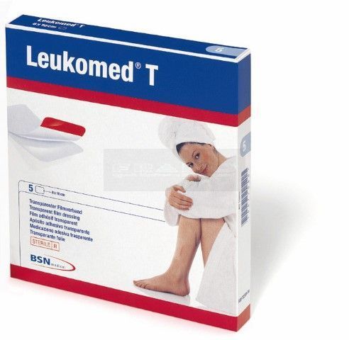 LeukoMed T eilandpleister steriel 8 cm x 10 cm per 5 stuks