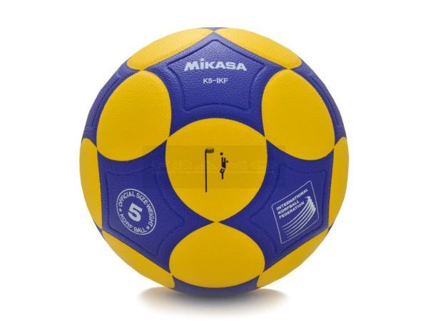 Mikasa korfbal K5-IKF official blauw geel maat 5