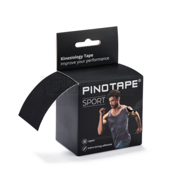PINOTAPE Sport 5 cm x 5 meter - zwart
