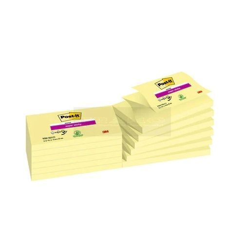 Post-it Z-Notes 76 mm x 127 mm 12 x 90 vel kanarie geel