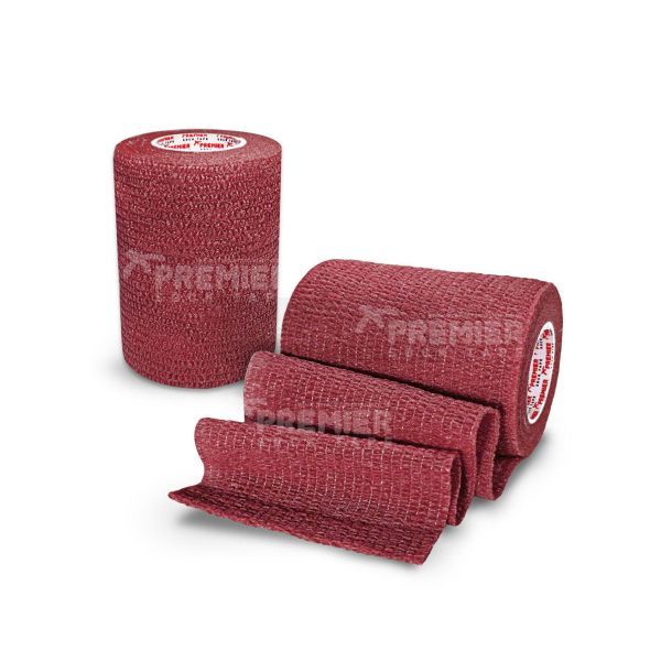 Premier socktape Pro Wrap sokkenbandage - kousenbandage 7,5 cm maroon - kastanje bruin