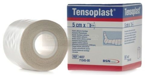 Tensoplast elastische kleefzwachtel 5 cm x 4,5 meter