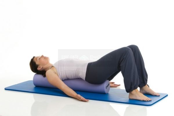 Togu Pilates Yoga foamroller 90 cm x 15 cm antraciet ontspanning