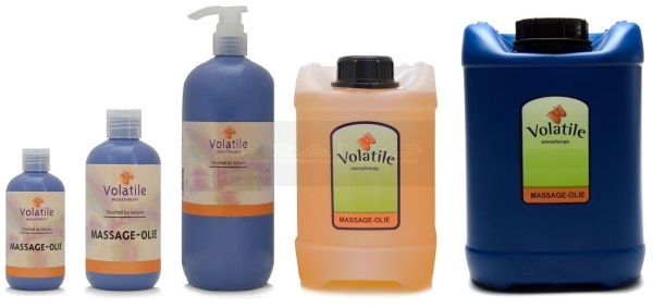 Volatile Arnica massage olie op basis van druivenpitolie