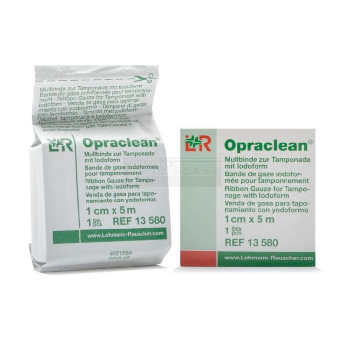 Opraclean Gaasverband met Jodoform 1 cm x 5 meter