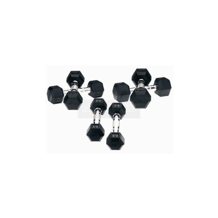 Dumbbells zeskant - Hexagonaal 4 kg per paar