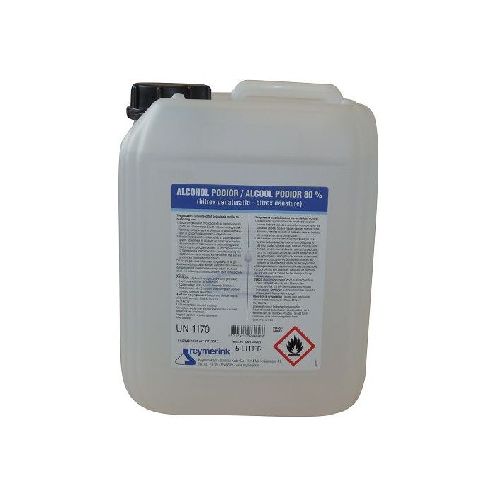 Podior Alcohol 80% 5000 ml voor huiddesinfectie 14331N