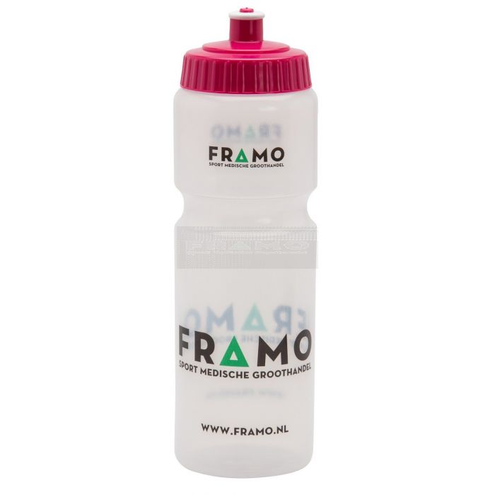 FRAMO damesteam bidon 750 ml met roze schroefdop
