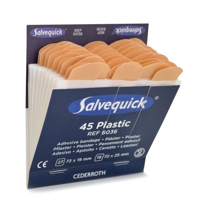 Salvequick 6036 navulling plastic 1 x 45 stuks