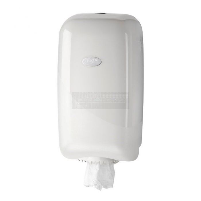 Pearl White mini poetsrol dispenser 215005 centerfeed voor mini poetsrollen zonder koker