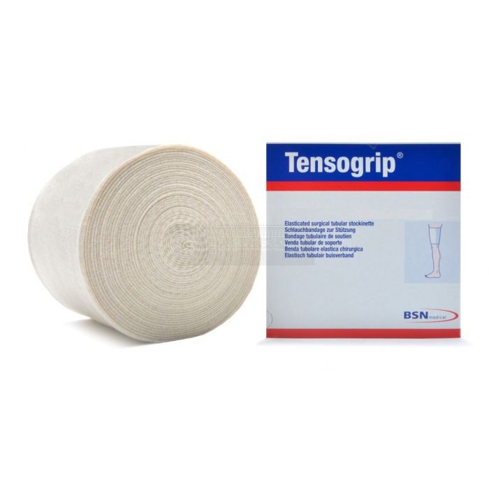 Tensogrip elastisch buisverband wit E - 8,75 cm x 10 meter knie