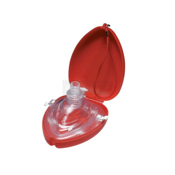 Ambu beademingsmasker - pocket face mask rood