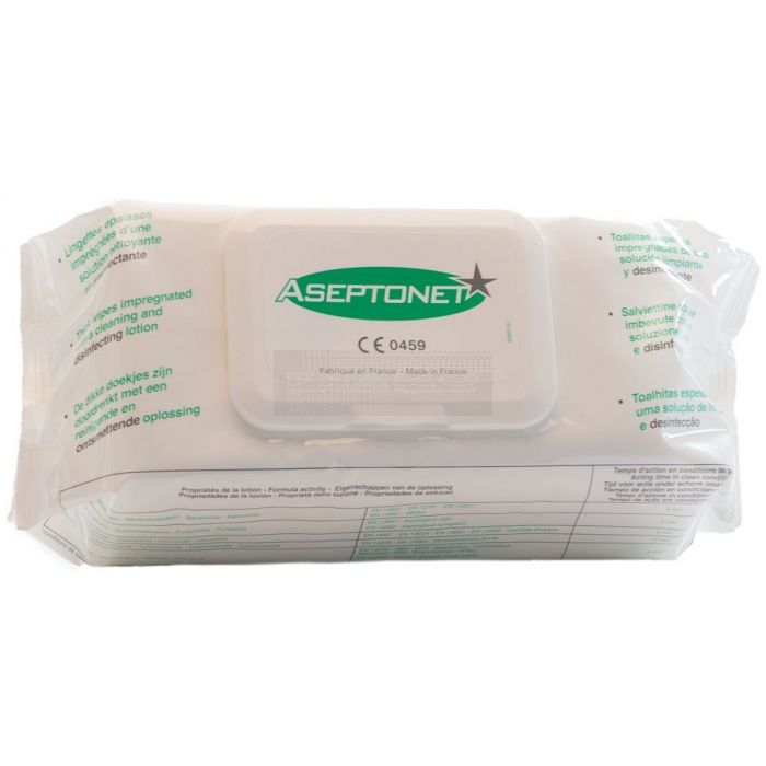 Aseptonet desinfectie doekjes 18 cm x 20 cm