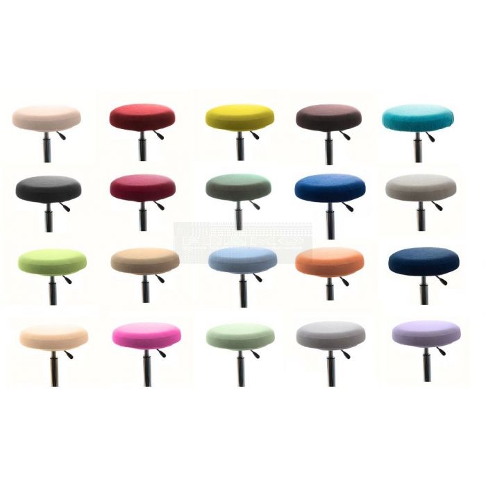 Badstofhoes voor tabouret rond 45 cm en ponyzit verkrijgbaar in 20 kleuren