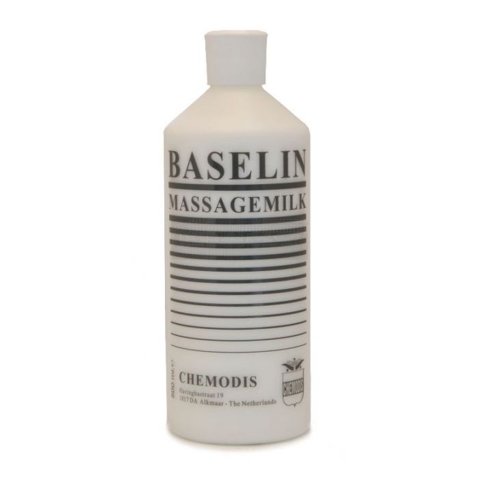 Baselin massagemilk 500 ml, niet vet en huidvriendelijk