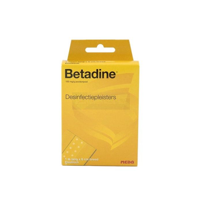 Betadine desinfecterende wondpleister 6 cm x 1 meter