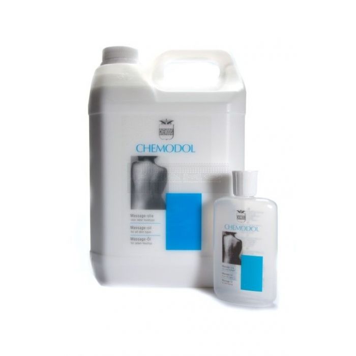 Chemodis praktijkflesje plat model 150 ml leeg met afsluitbare dop en Chemodol opdruk