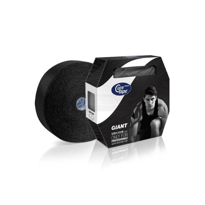CureTape sports Giant 5 cm x 31,5 meter wrs zwart