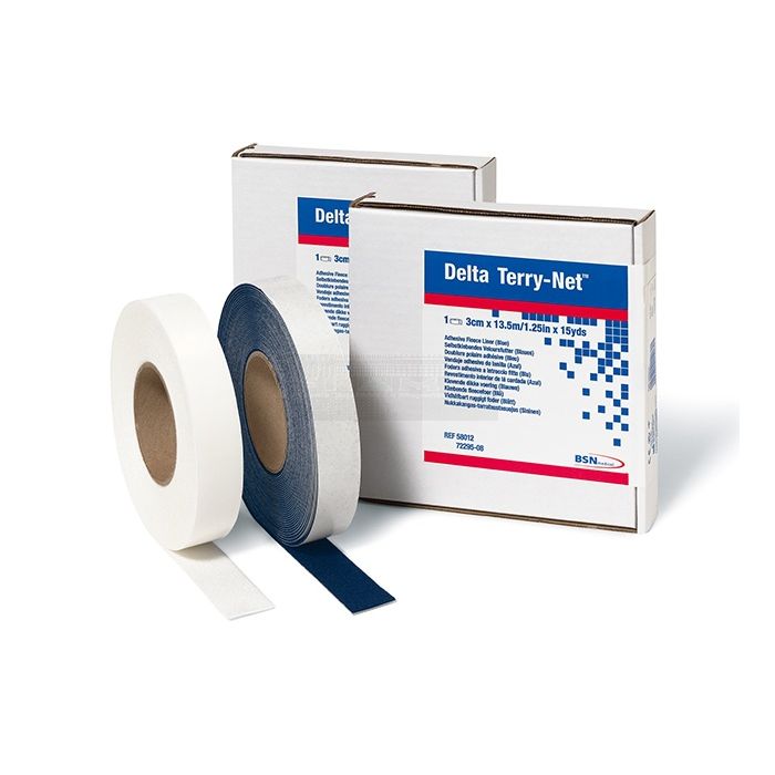 Delta Terry-Net adhesive fleece 3 cm x 13,7 meter blauw