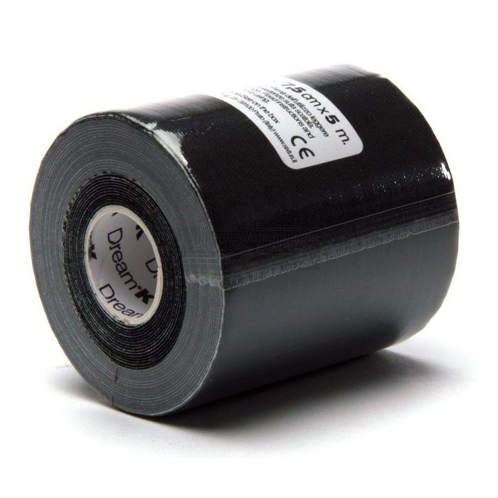 Dream K tape 7,5 cm x 5 meter zwart