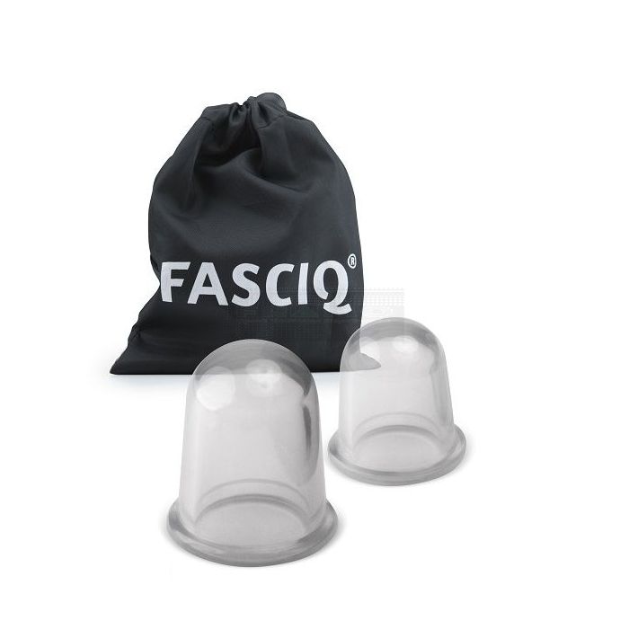 FASCIQ - Cupping siliconen cups 1 x small en 1 x large