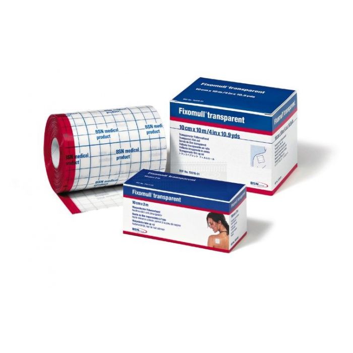 Fixomull transparant waterdichte wondfolie 10 cm x 10 meter