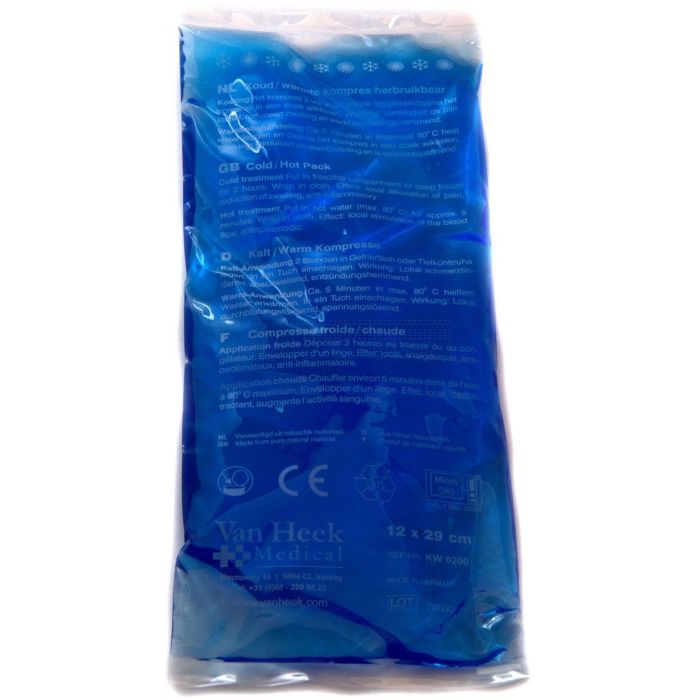 Reusable cold - hot pack 12 cm x 29 cm