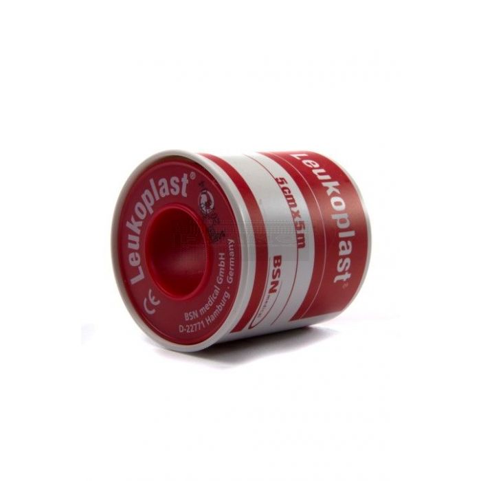 Leukoplast beige fixatiepleister 5 cm x 5 meter